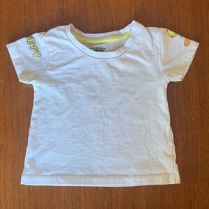 🍊5/$25 Loonie Tunes Tweety Bird White and Yellow Kids T-Shirt size 6-12m